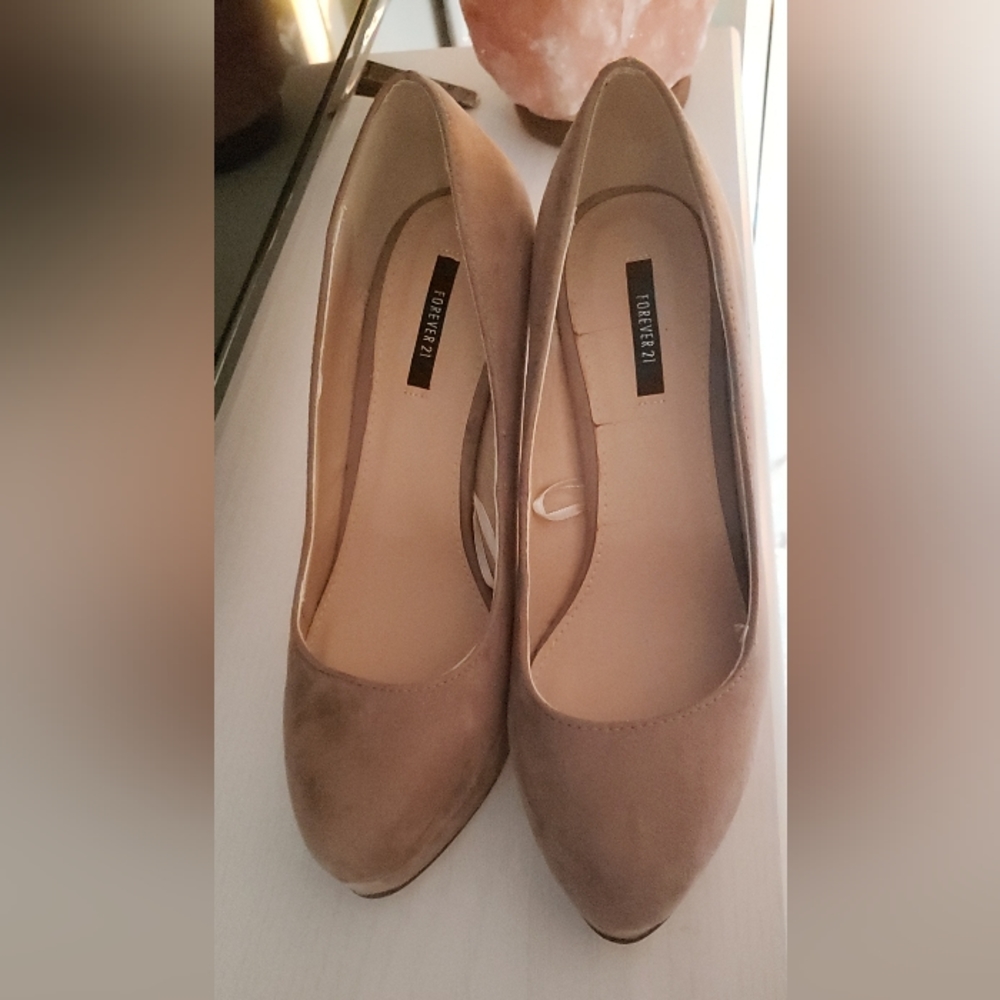 Tan Suede Heels - Picture 2 of 4